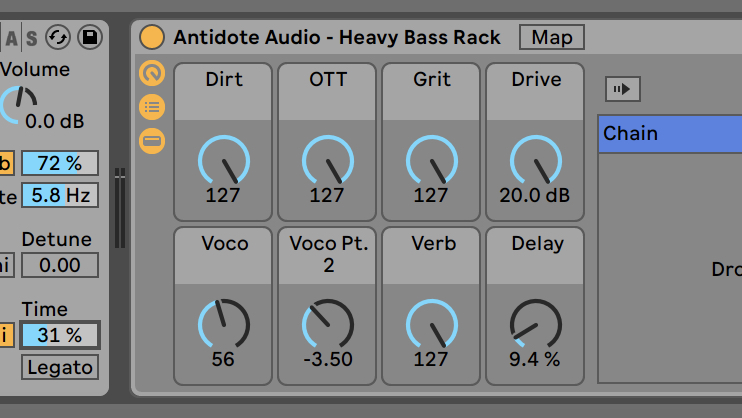 free bass ableton rack