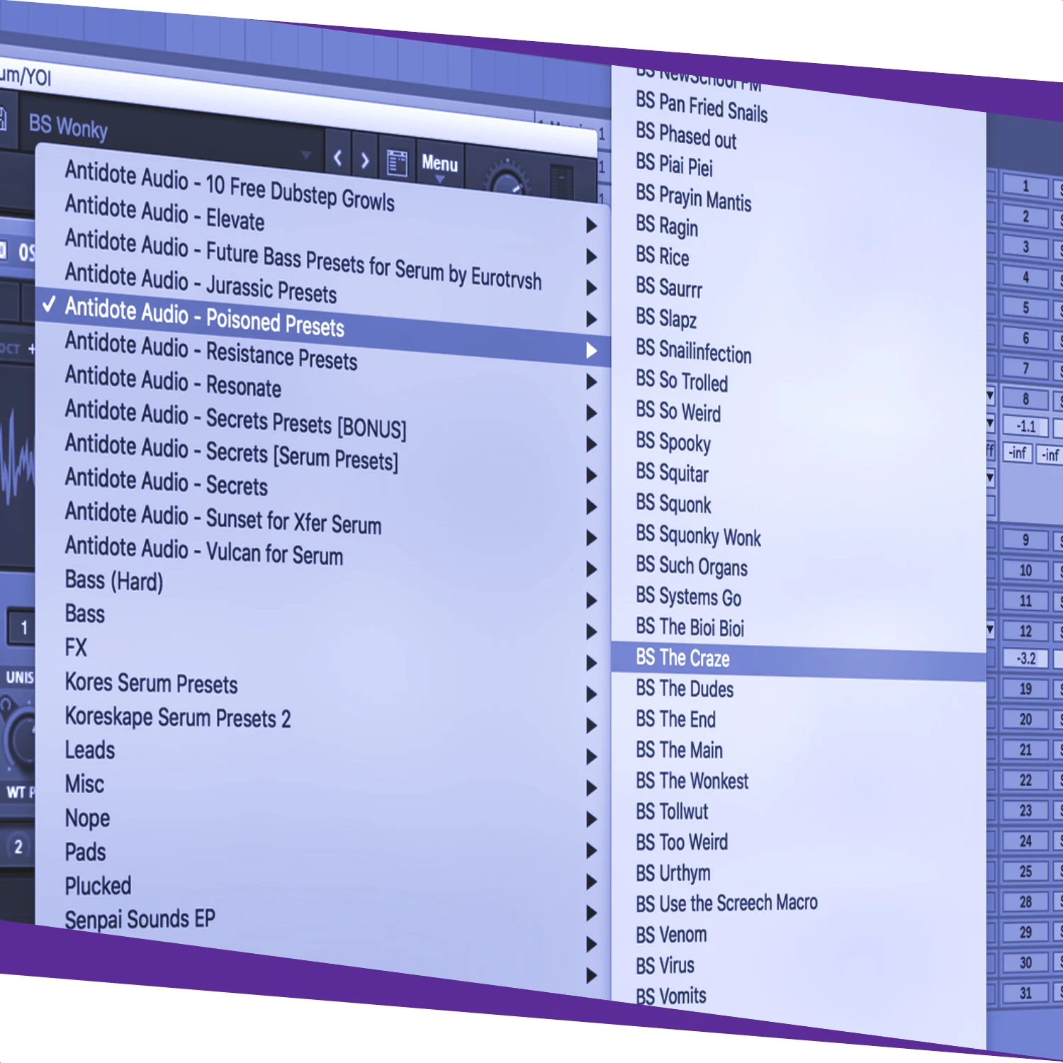 dubstep and hybrid presets