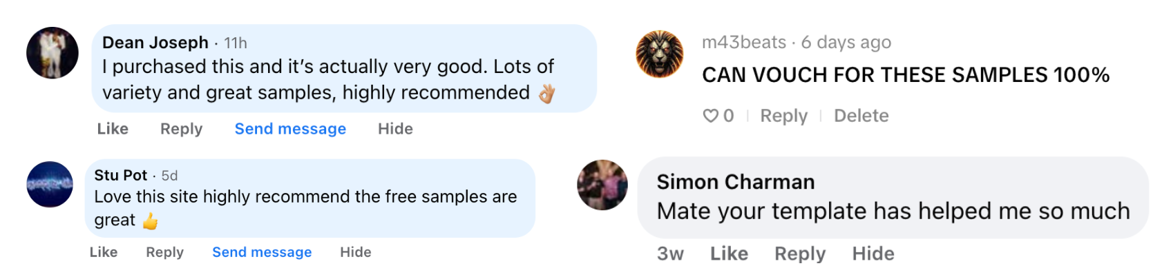 dnb pack testimonials